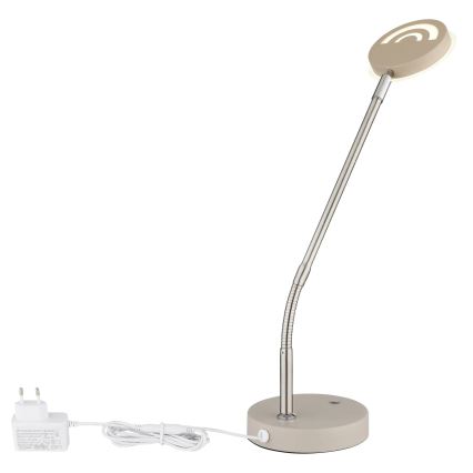 Globo - Dimmbar LED-beröringsstyrd bordslampa LED/6,5W/230V 2700/3350/4000K beige