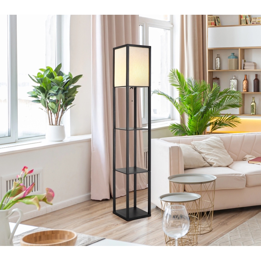 Globo - Golvlampa 1xE27/60W/230V svart