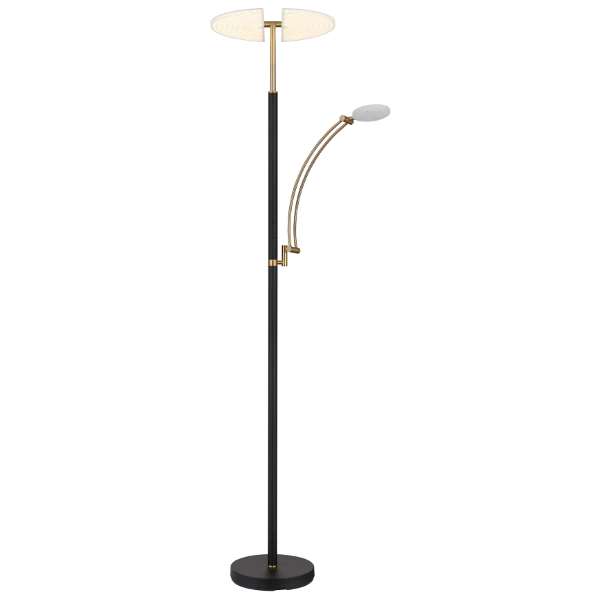 Globo - dimbar LED-golvlampa LED/40W/230V + LED/5,5W 2700/4000/6000K svart