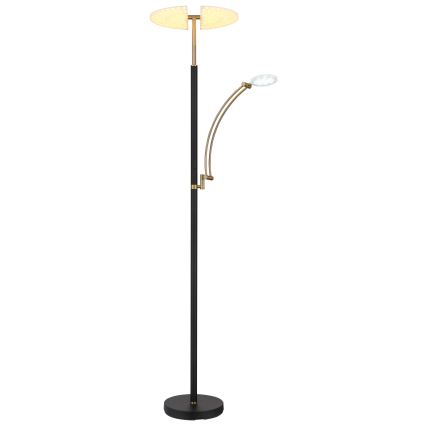 Globo - dimbar LED-golvlampa LED/40W/230V + LED/5,5W 2700/4000/6000K svart