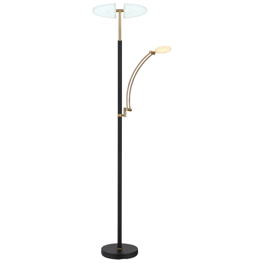 Globo - dimbar LED-golvlampa LED/40W/230V + LED/5,5W 2700/4000/6000K svart