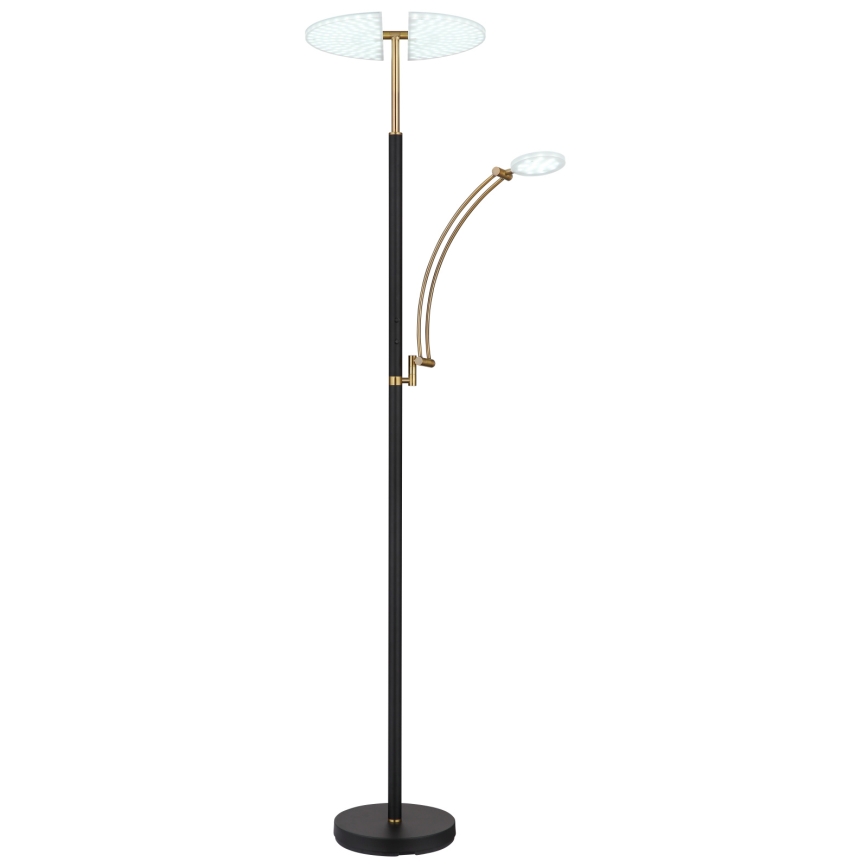 Globo - dimbar LED-golvlampa LED/40W/230V + LED/5,5W 2700/4000/6000K svart