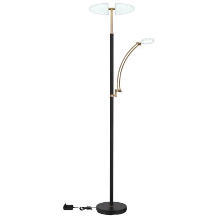 Globo - dimbar LED-golvlampa LED/40W/230V + LED/5,5W 2700/4000/6000K svart