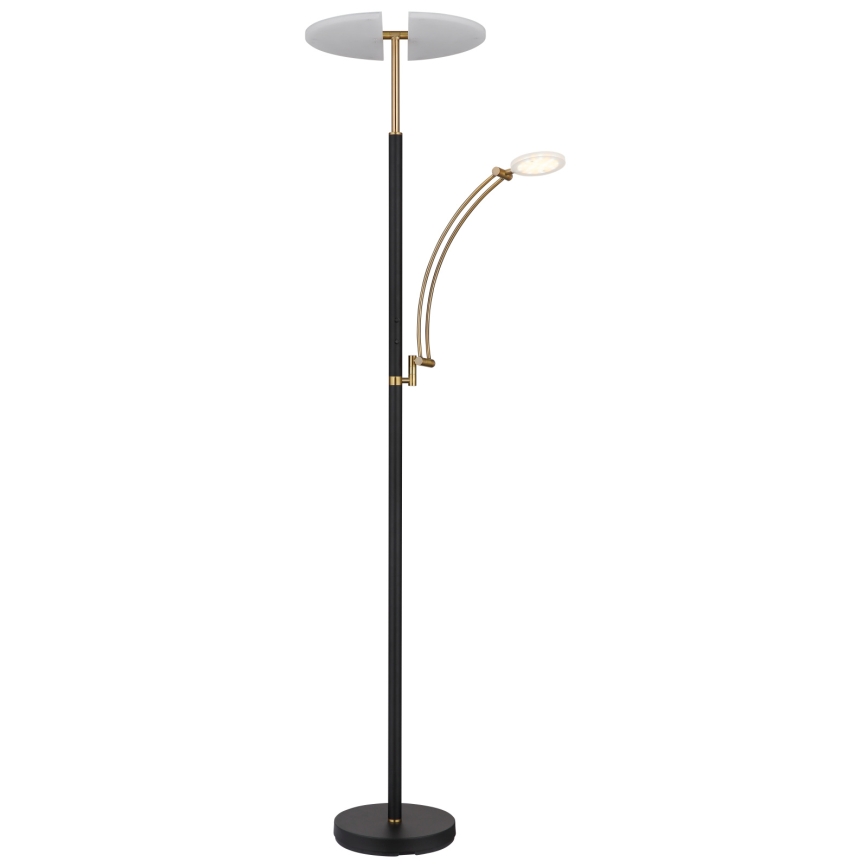 Globo - dimbar LED-golvlampa LED/40W/230V + LED/5,5W 2700/4000/6000K svart