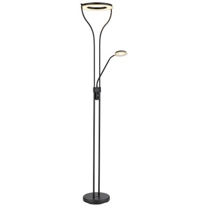 Globo - Dimbar LED-golvlampa LED/20W/230V + LED/4W 3000K svart