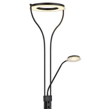 Globo - Dimbar LED-golvlampa LED/20W/230V + LED/4W 3000K svart