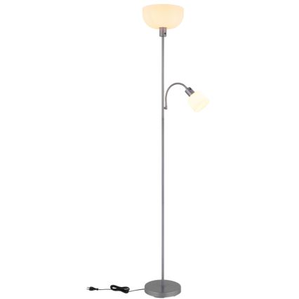 Globo - Golvlampa 1xE27/40W/230V + 1xE14/25W