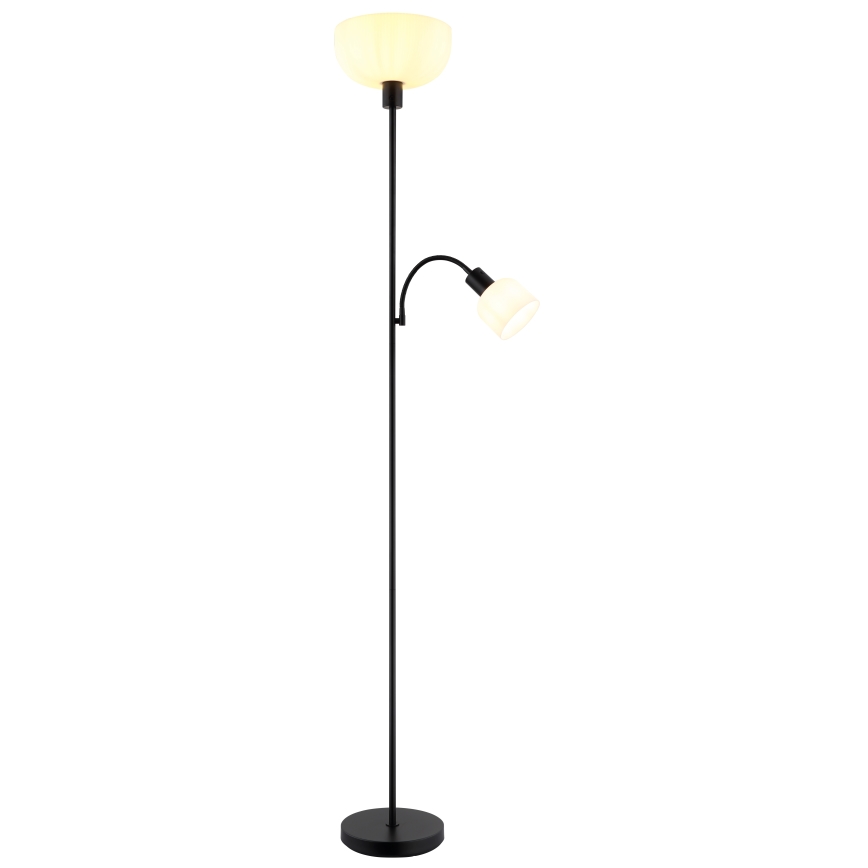 Globo - Golvlampa 1xE27/40W/230V + 1xE14/25W
