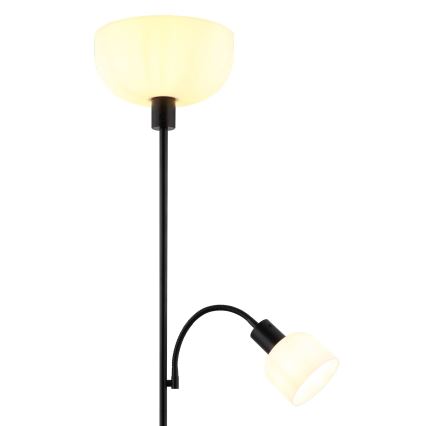 Globo - Golvlampa 1xE27/40W/230V + 1xE14/25W