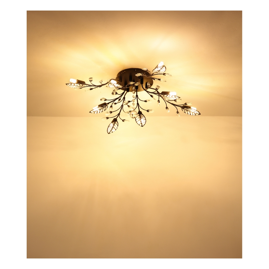 Globo - Elegant taklampa med 8 G9-socklar, 5 W per lampa, 230 V, Ø 76 cm