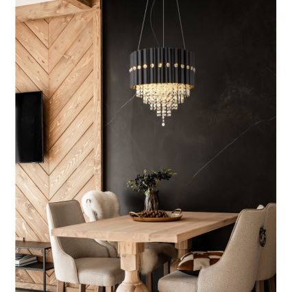 Globo - Ljuskrona med textilsladd 3xE27/40W/230V diameter 40 cm