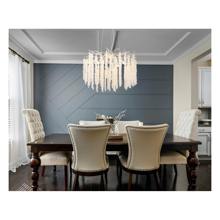 Globo - LED-ljuskrona på vajer 6xG9/8W/230V