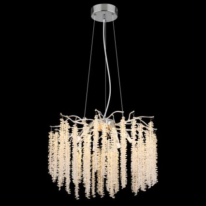 Globo - LED-ljuskrona på vajer 6xG9/8W/230V