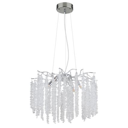 Globo - LED-ljuskrona på vajer 6xG9/8W/230V