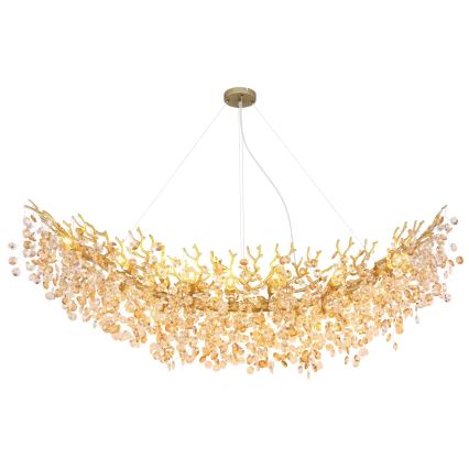 Globo - Ljuskrona med vajer 16xE14/40W/230V guld