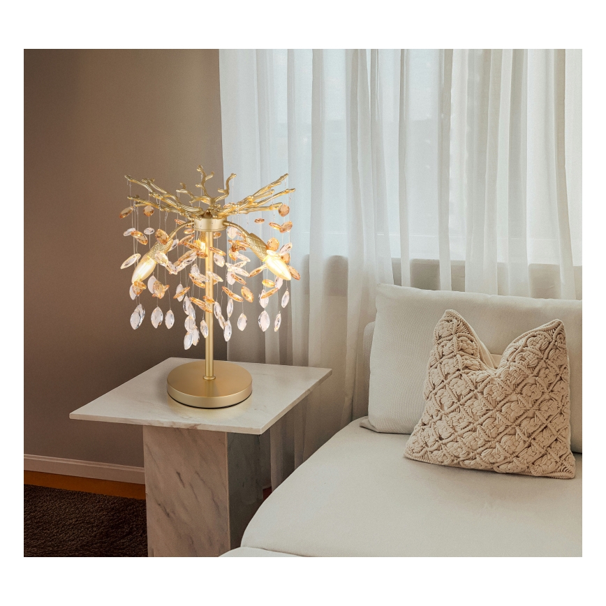 Globo - Bordslampa 3xE14/40W/230V guld