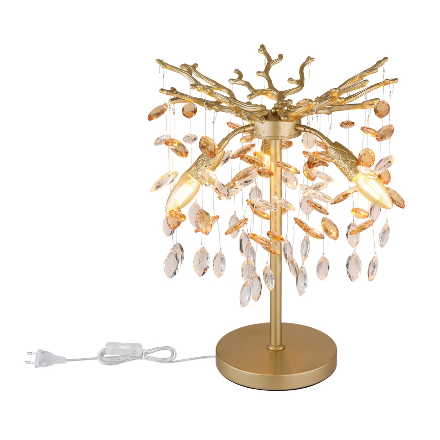 Globo - Bordslampa 3xE14/40W/230V guld