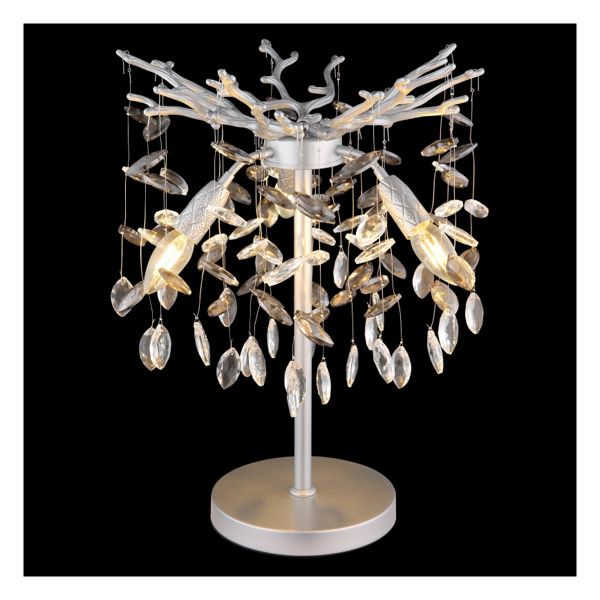 Globo - Bordslampa, 3 x E14, 40 W, 230 V, silver