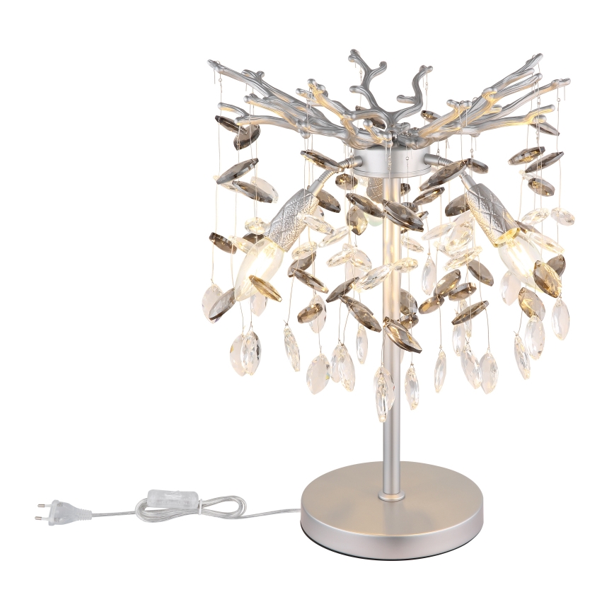 Globo - Bordslampa, 3 x E14, 40 W, 230 V, silver