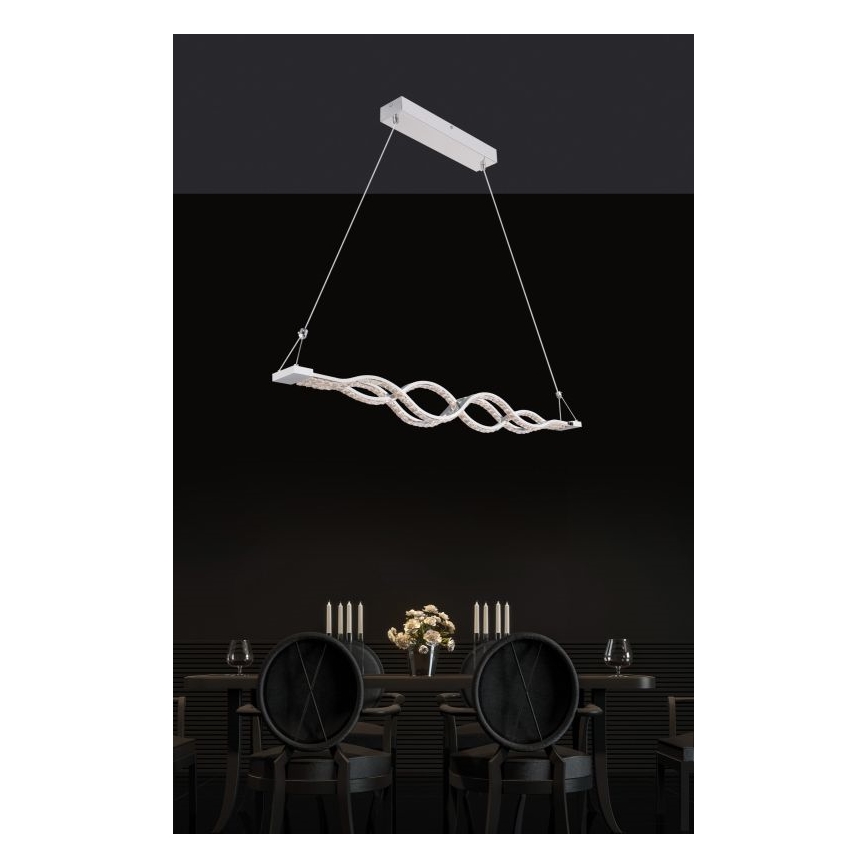 Globo - Dimbar LED-pendel på vajer LED/30W/230V + fjärrkontroll