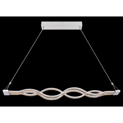 Globo - Dimbar LED-pendel på vajer LED/30W/230V + fjärrkontroll