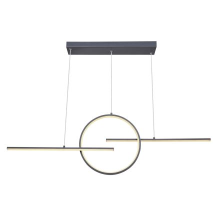 Globo 67121-50G - Dimbar LED-lampakrona med snöre BARRAL LED/50W/230V + Fjärrkontroll 