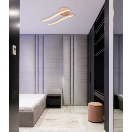 Globo - LED ytmonterad ljuskrona LED/12W/230V 3000K orange