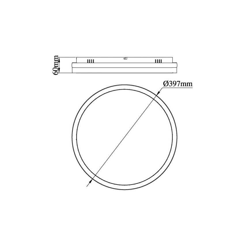 Globo - LED Taklampa LED/40W/230V 3000/4000/6000K Ø 39,7 cm