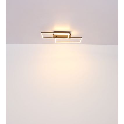 Globo - LED taklampa LED/40W/230V 62x27 cm matt krom/svart