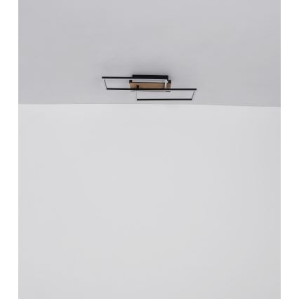 Globo - LED taklampa LED/40W/230V 62x27 cm matt krom/svart