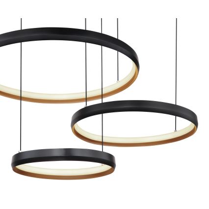 Globo - LED ljusreglerad ljuskrona på textilsladd LED/55W/230V 2700-6000K + fjärrkontroll