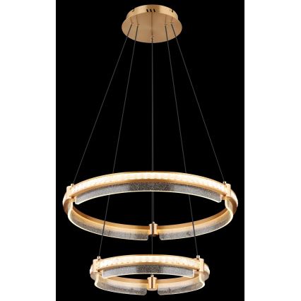 Globo - LED dimbar kristallkrona på kabel LED/78W/230V 2700K-6000K + fjärrkontroll