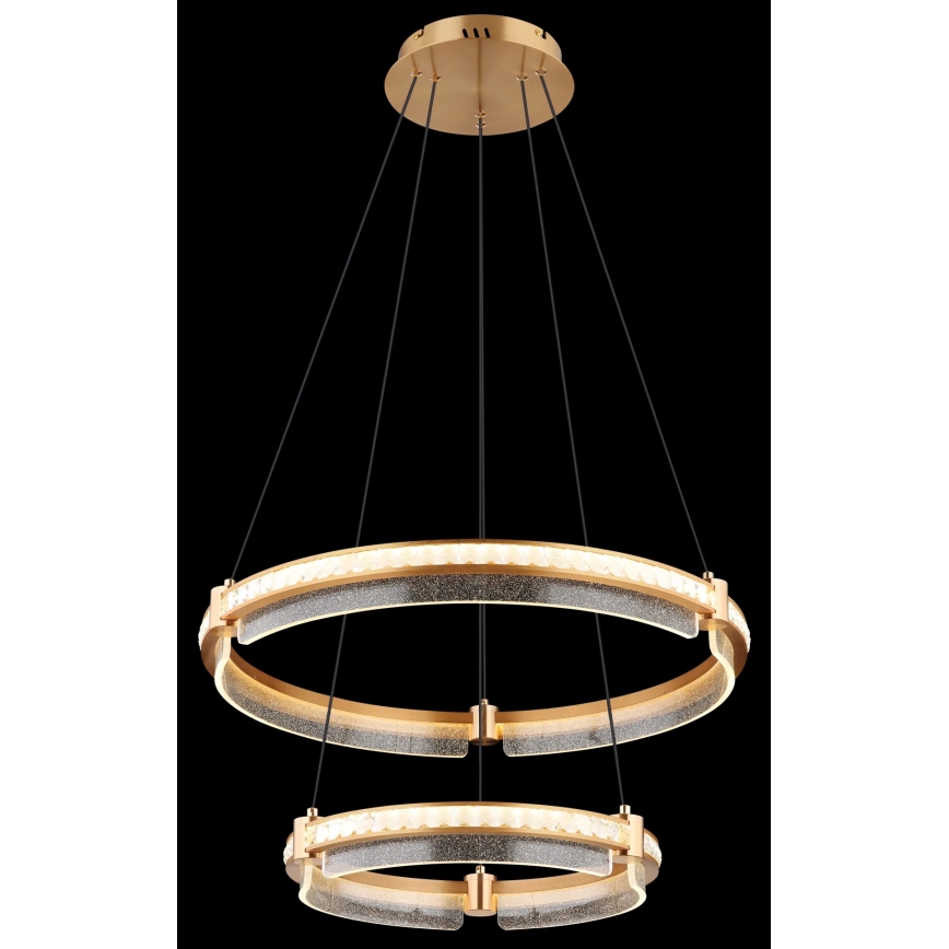 Globo - LED dimbar kristallkrona på kabel LED/78W/230V 2700K-6000K + fjärrkontroll