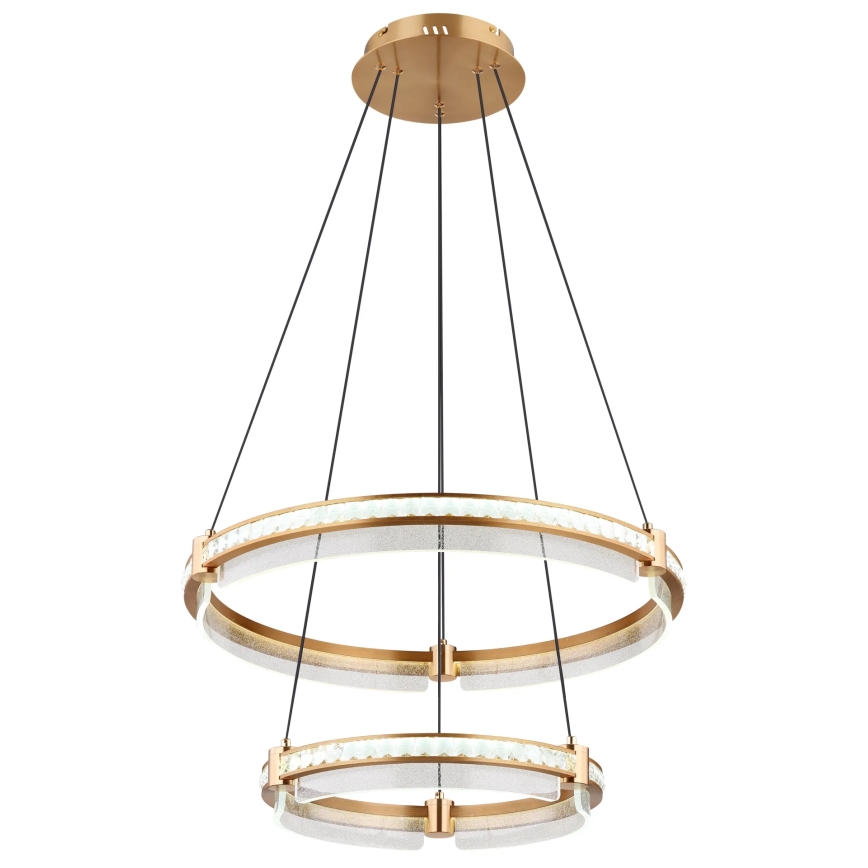 Globo - LED dimbar kristallkrona på kabel LED/78W/230V 2700K-6000K + fjärrkontroll