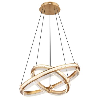 Globo - LED dimbar kristallkrona på kabel LED/78W/230V 2700K-6000K + fjärrkontroll