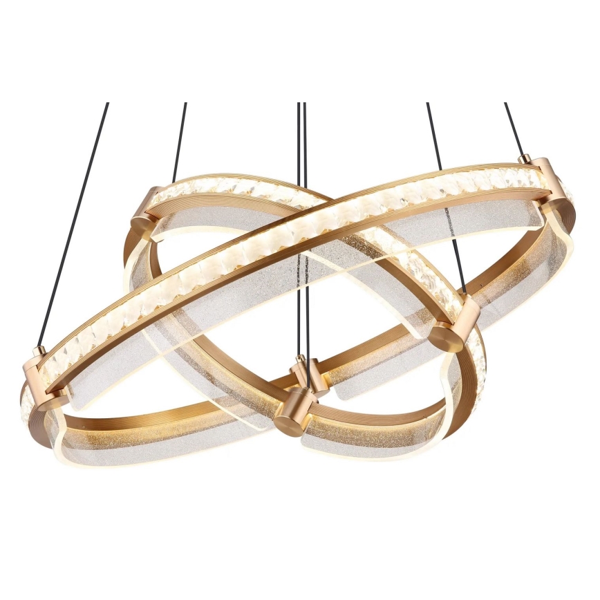 Globo - LED dimbar kristallkrona på kabel LED/78W/230V 2700K-6000K + fjärrkontroll