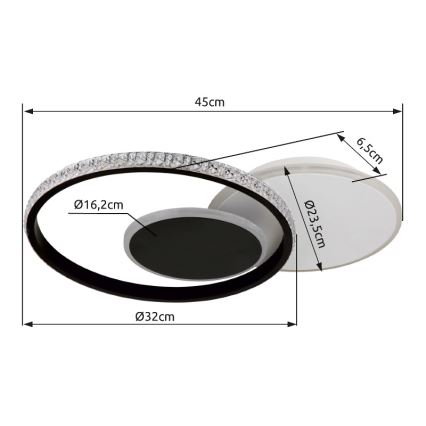 Globo - LED taklampa LED/18W/230V 3000K