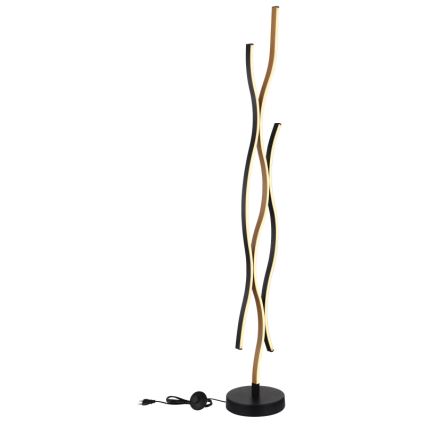 Globo - LED golvlampa LED/28W/230V 3000K svart/guld