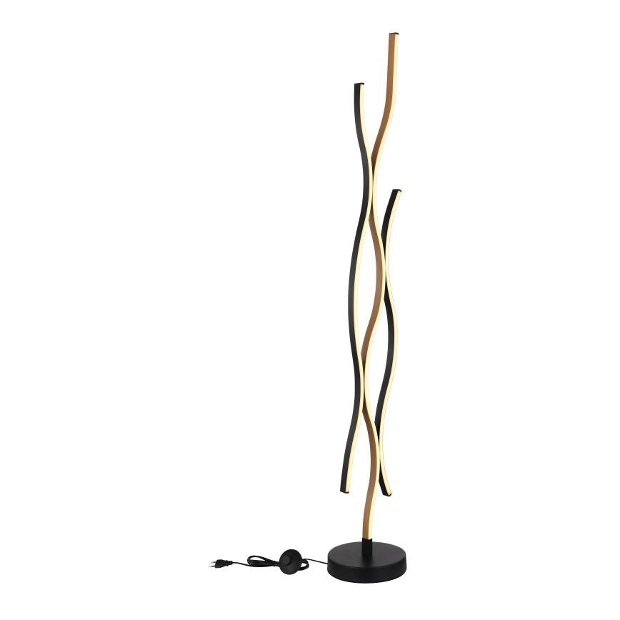 Globo - LED golvlampa LED/28W/230V 3000K svart/guld