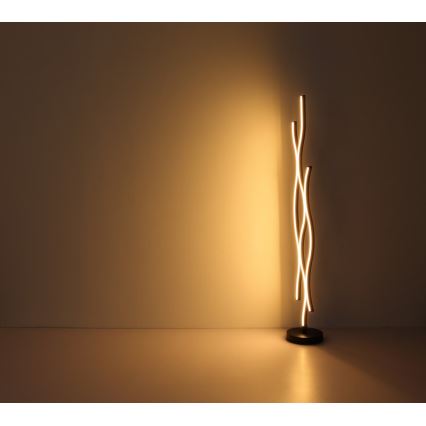 Globo - LED golvlampa LED/28W/230V 3000K svart/guld