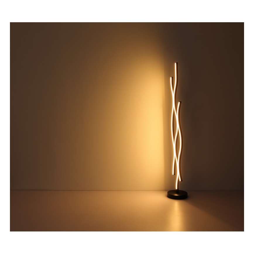 Globo - LED golvlampa LED/28W/230V 3000K svart/guld