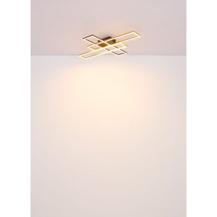 Globo - LED taklampa LED/40W/230V 3000K 60x80 cm svart/guld