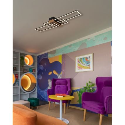 Globo - LED taklampa LED/40W/230V 3000K 25x100 cm svart