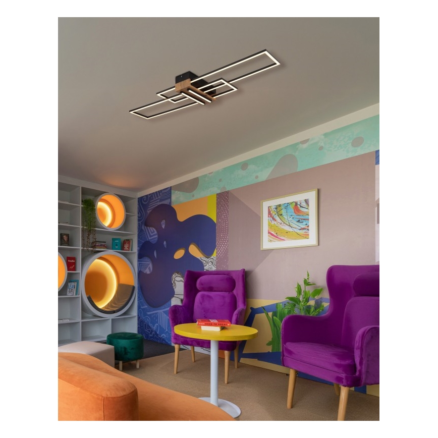 Globo - LED taklampa LED/40W/230V 3000K 25x100 cm svart