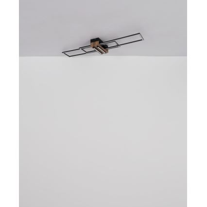 Globo - LED taklampa LED/40W/230V 3000K 25x100 cm svart