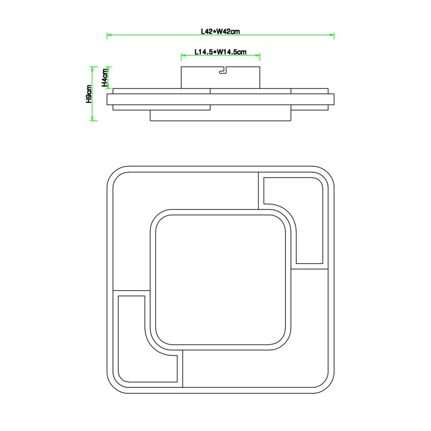 Globo - LED taklampa LED/30W/230V