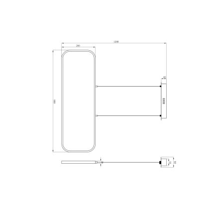 Globo - LED Ljuskrona med upphängningsrem  LED/24W/230V