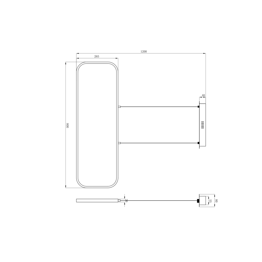 Globo - LED Ljuskrona med upphängningsrem  LED/24W/230V