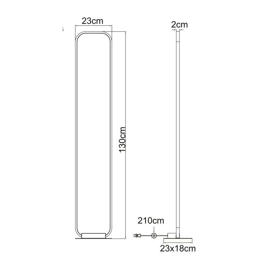 Globo - LED golvlampa  LED/24W/230V