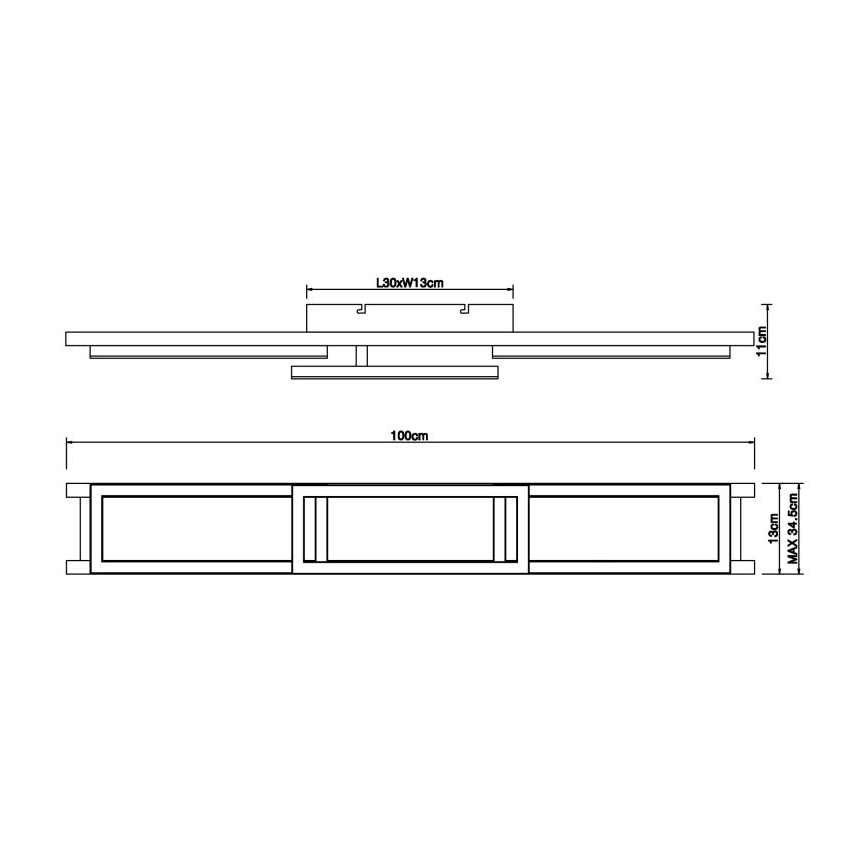 Globo - LED Dimbar taklampa LED/30W/230V 2700-6500K + fjärrkontroll